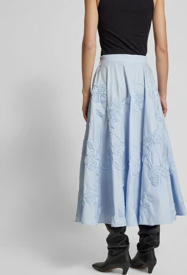 Rotate Birger Christensen Midi Rok Blue Dames - Foto 8