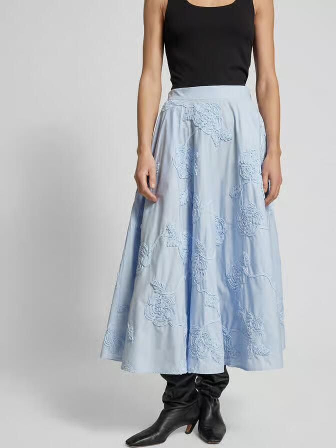Rotate Birger Christensen Midi Rok Blue Dames - Foto 5