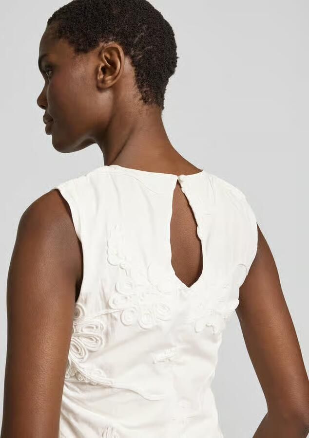ROTATE mini-jurk met bloemen siergarnering