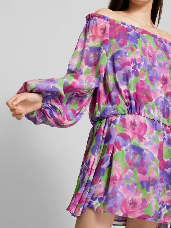 ROTATE Mini-jurk met bloemenmotief