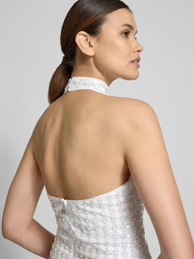 ROTATE Mini-jurk met halter