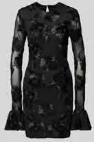 Rotate Birger Christensen Jurk met Bloemendecoratie in Effen Kleur Black Dames - Foto 2
