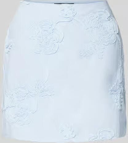 Rotate Birger Christensen Bloemen geborduurde minirok Blue Dames - Foto 6