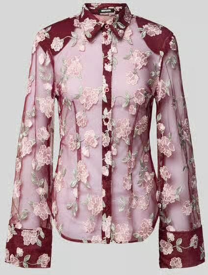 ROTATE Overhemdblouse met knoopsluiting - Foto 2