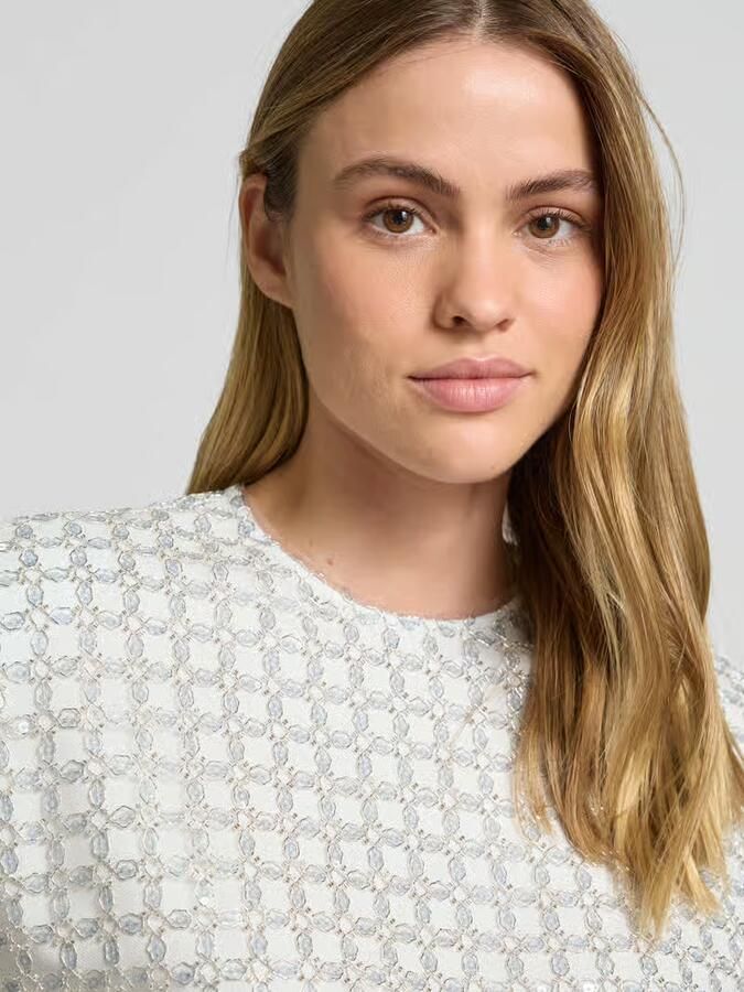 ROTATE oversized blouseshirt met halflange mouwen