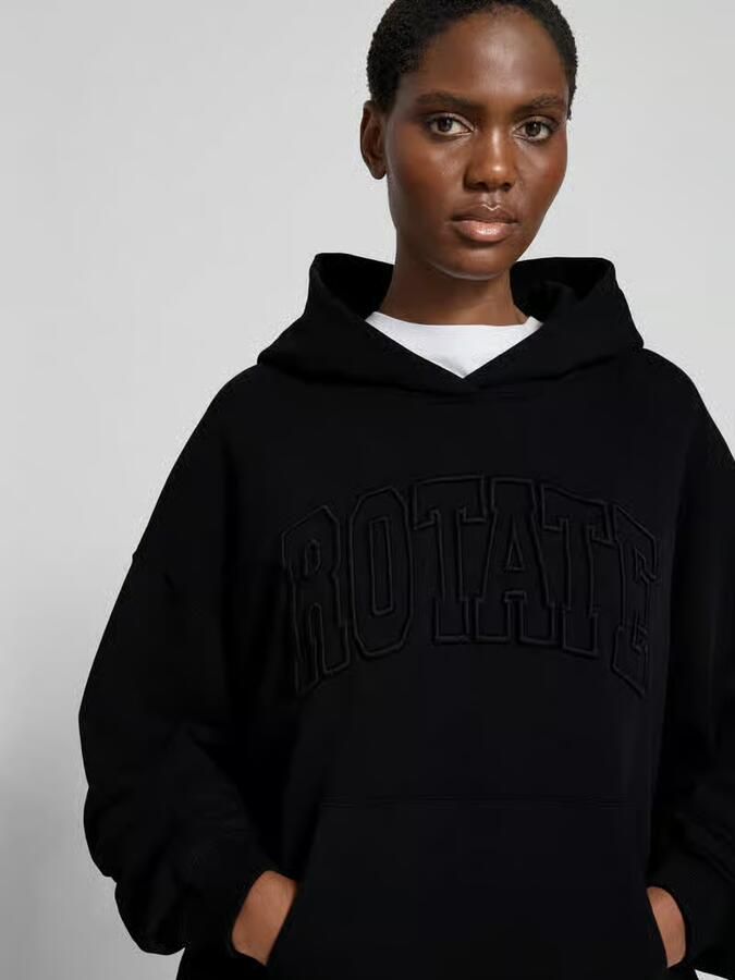 ROTATE Oversized hoodie met logostitching
