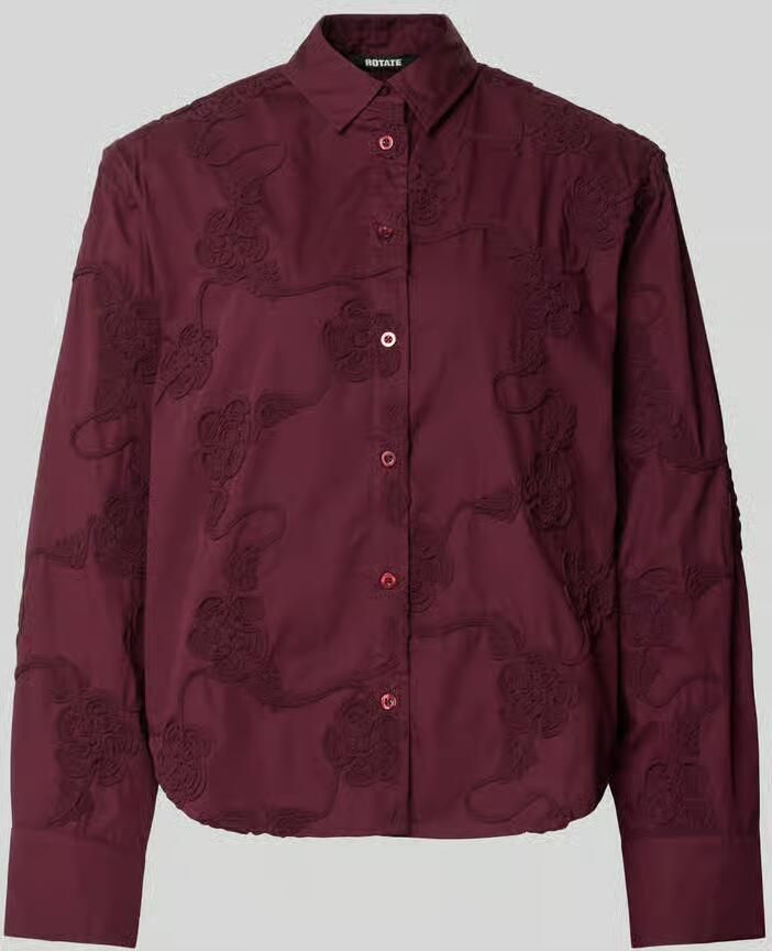 ROTATE Oversized overhemdblouse van puur katoen
