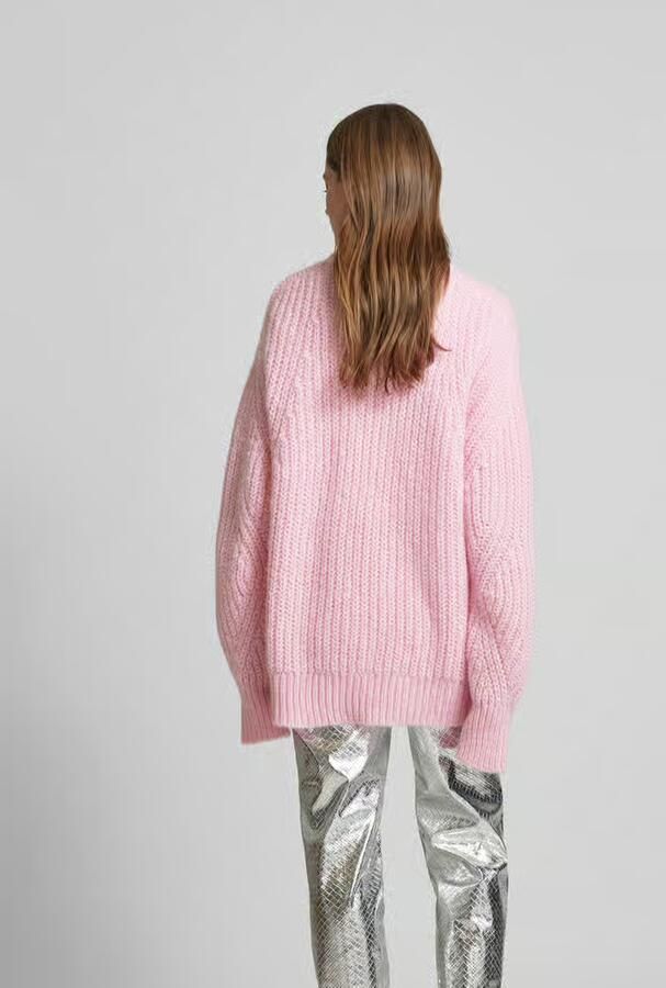Rotate Birger Christensen Losvallende trui Pink Dames - Foto 3
