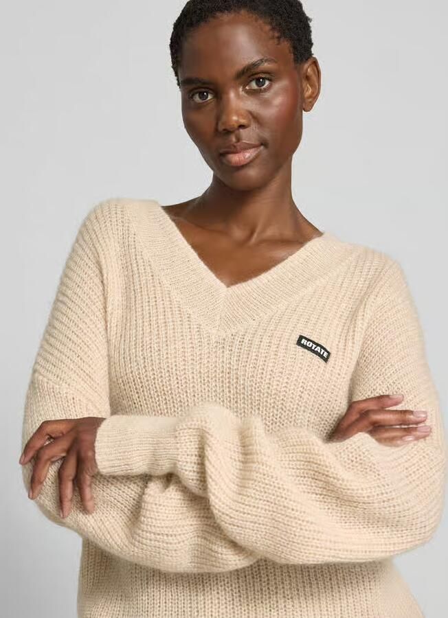 ROTATE oversized pullover met wol