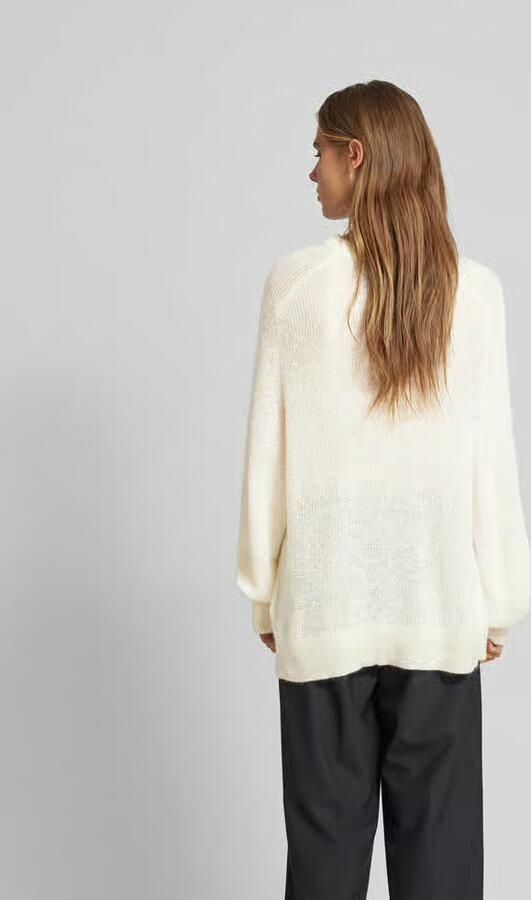 Rotate Birger Christensen Trui met logo patch Beige Dames - Foto 7