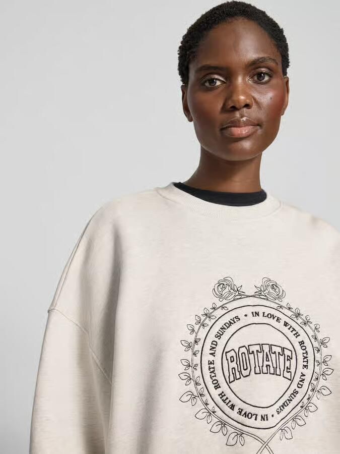 ROTATE Oversized sweatshirt met logostitching