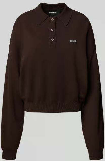 ROTATE Oversized sweatshirt met polokraag - Foto 2