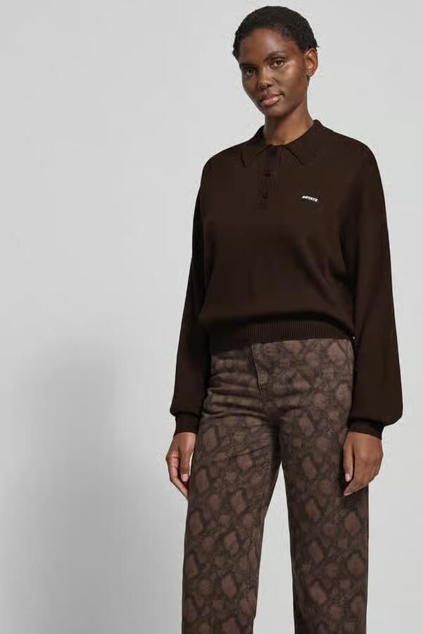 ROTATE Oversized sweatshirt met polokraag - Foto 2