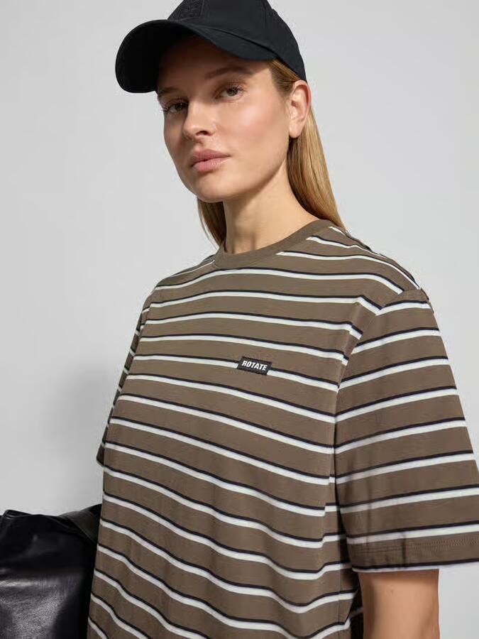 ROTATE Oversized T-shirt met logopatch
