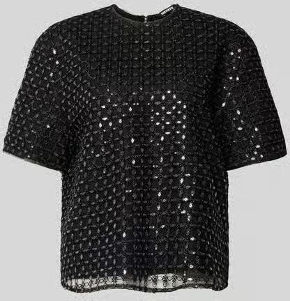 ROTATE Oversized T-shirt met sierstenen - Foto 2