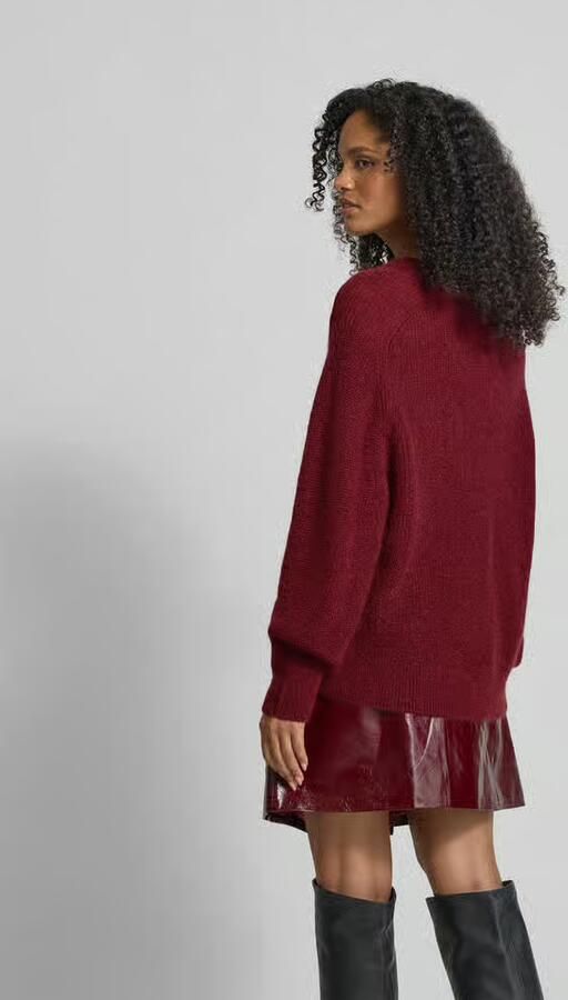 ROTATE Oversized wollen pullover met mohair