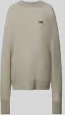 Rotate Birger Christensen Gezellig Oversized Gebreide Trui Gray Dames