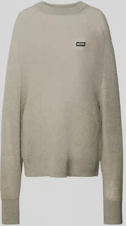 Rotate Birger Christensen Gezellig Oversized Gebreide Trui Gray Dames - Foto 2