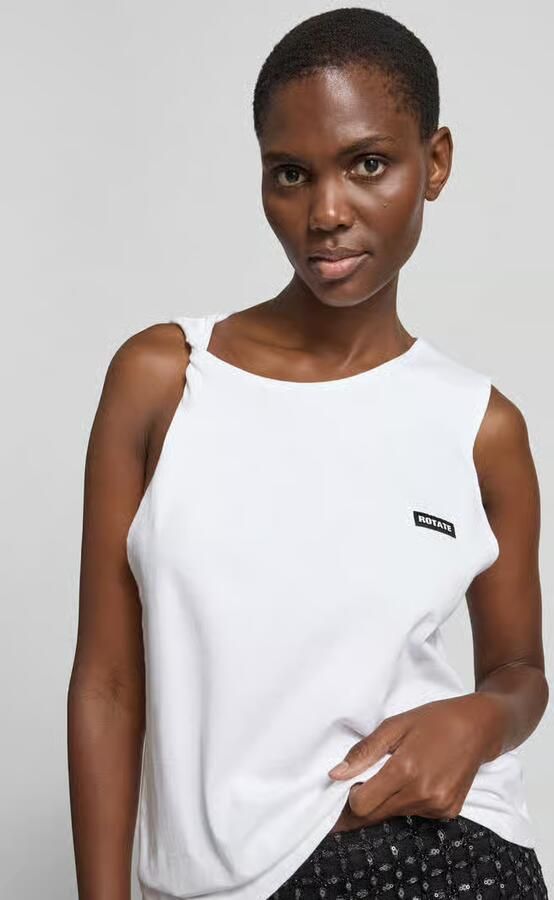 ROTATE relaxed fit top met logo-patch