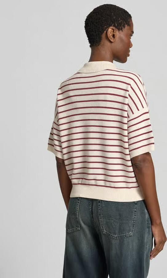 ROTATE relaxed poloshirt met wol - Foto 2