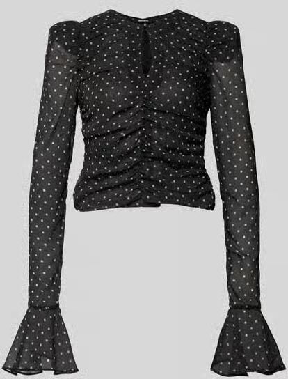 ROTATE Slim fit blouse met ruches - Foto 2