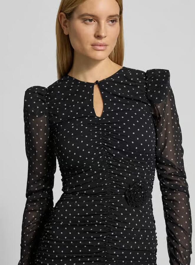 ROTATE Slim fit mini-jurk met rimpelingen