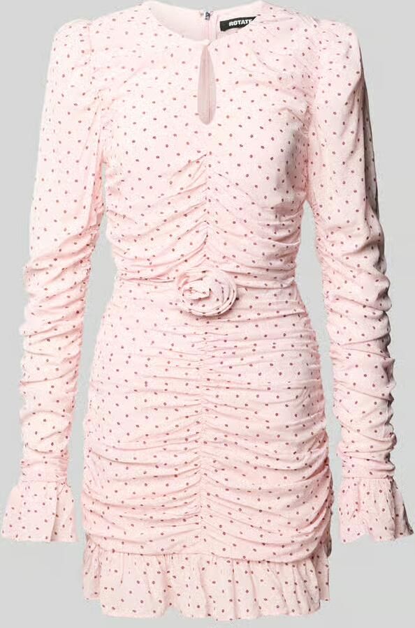 ROTATE slim fit mini-jurk van pure viscose - Foto 2
