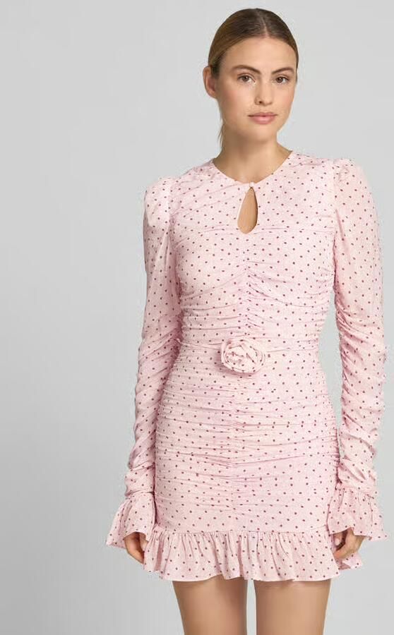ROTATE Slim fit mini-jurk van pure viscose - Foto 3