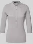 ROTATE Slim fit poloshirt in gebreide look