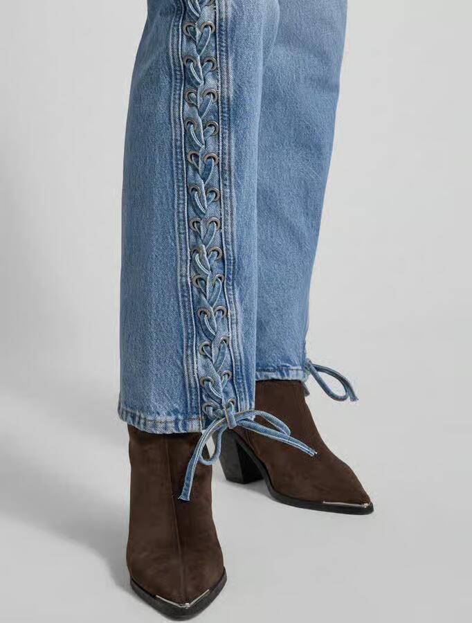 ROTATE Straight fit Jeans van Katoen
