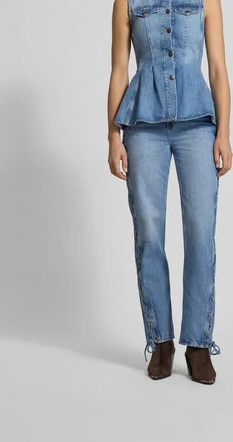ROTATE Straight fit Jeans van Katoen - Foto 3