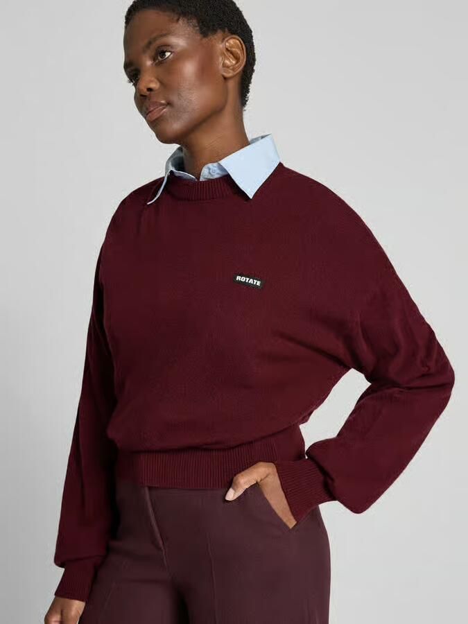 ROTATE Sweatshirt met kasjmier