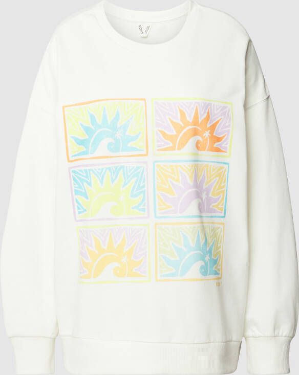 Roxy Sweatshirt met motiefprint model 'MORNING'