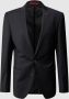 Roy Robson 2-knoops slim fit colbert van scheerwolmix - Thumbnail 1
