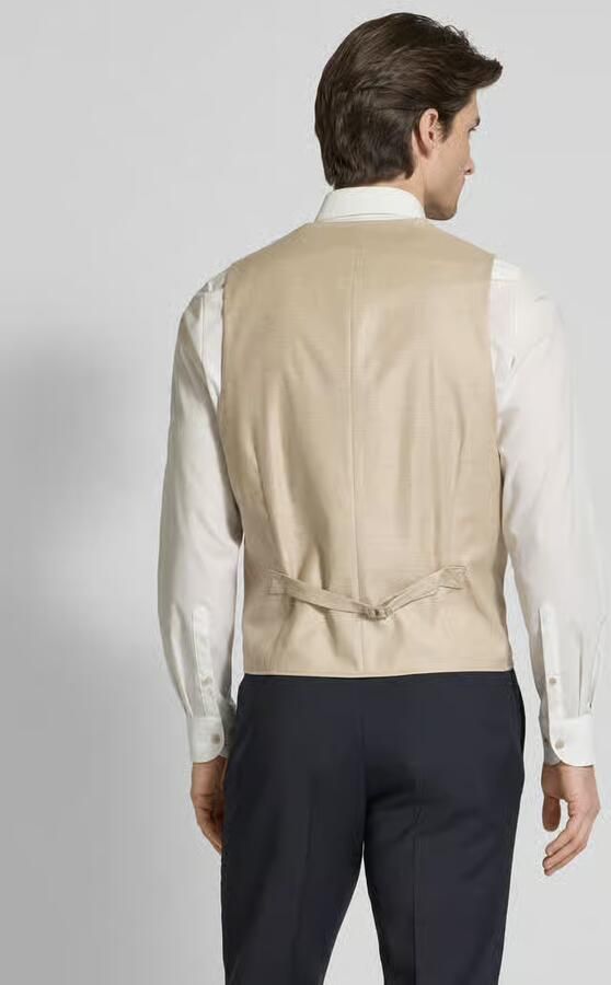 ROY ROBSON Bodywarmer van scheerwolmix met linnenmix