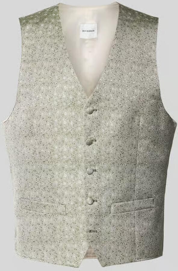 ROY ROBSON Gilet met V-hals en paspelzakken - Foto 2
