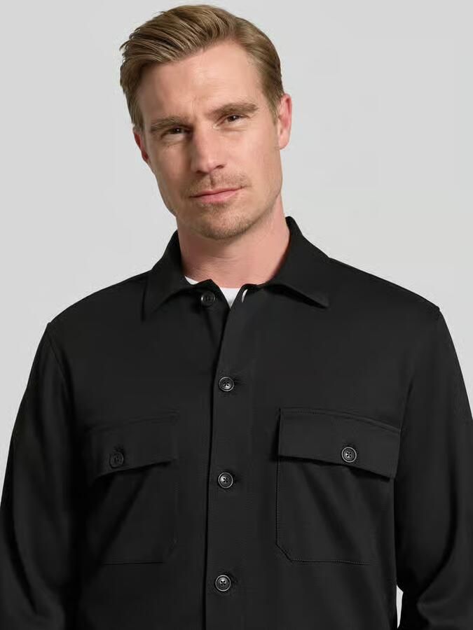 ROY ROBSON Jersey overshirt met borstzakken