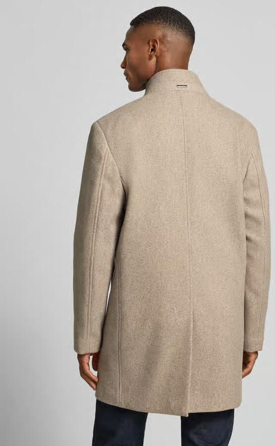 ROY ROBSON Lange jas in 2-in-1-look met opstaande kraag