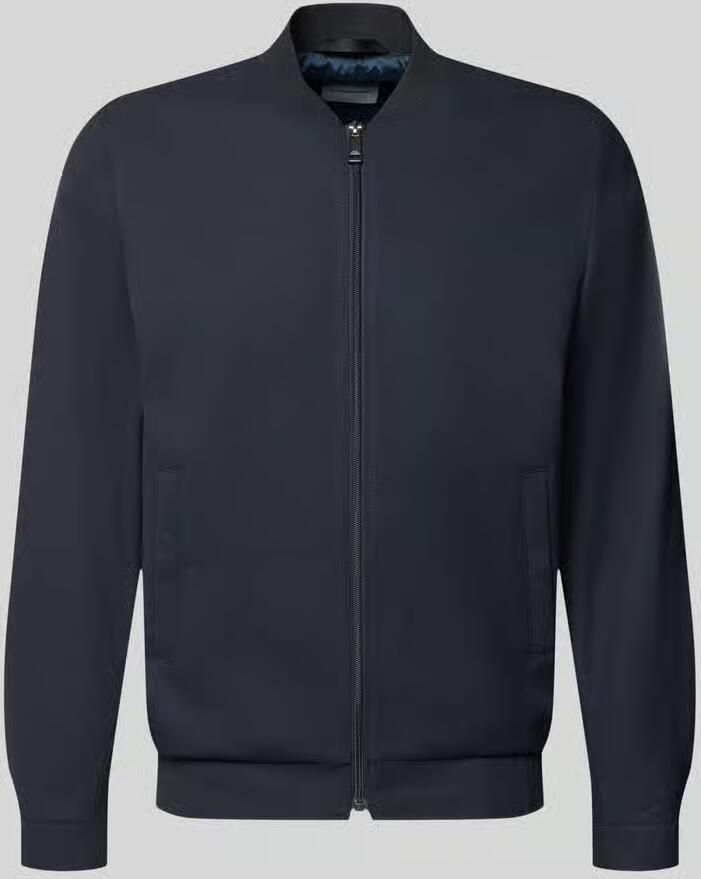 ROY ROBSON Regular fit bomberjack van elastische viscosemix