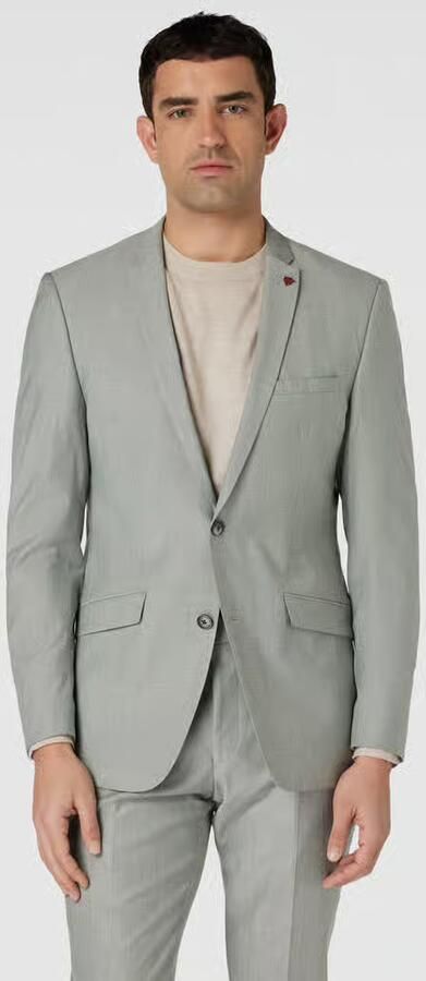 Roy Robson Regular fit colbert in gemêleerde look - Foto 4