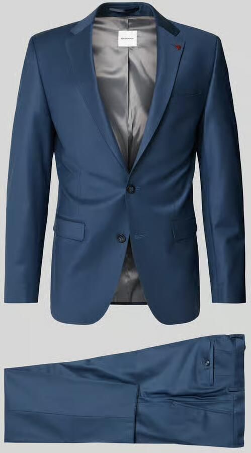 ROY ROBSON slim fit 2-knoops colbert met klepzakken - Foto 2