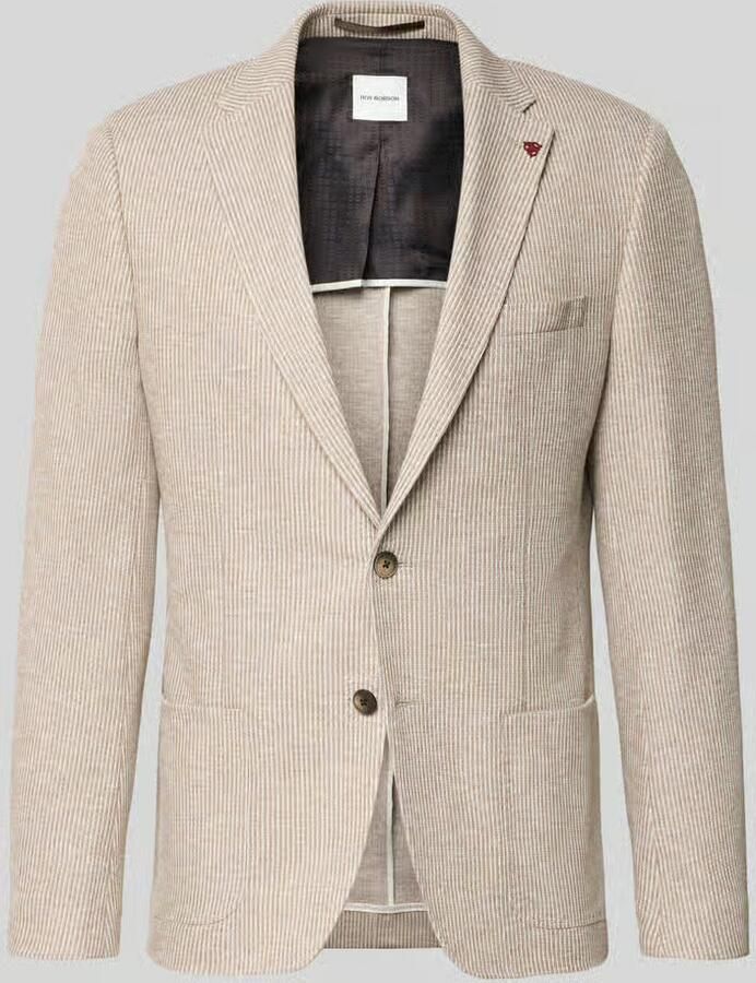 ROY ROBSON Slim fit 2-knoops colbert met reverskraag - Foto 2