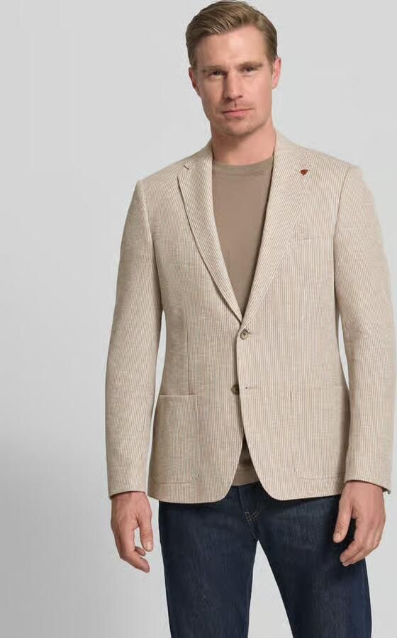ROY ROBSON Slim fit 2-knoops colbert met reverskraag - Foto 4