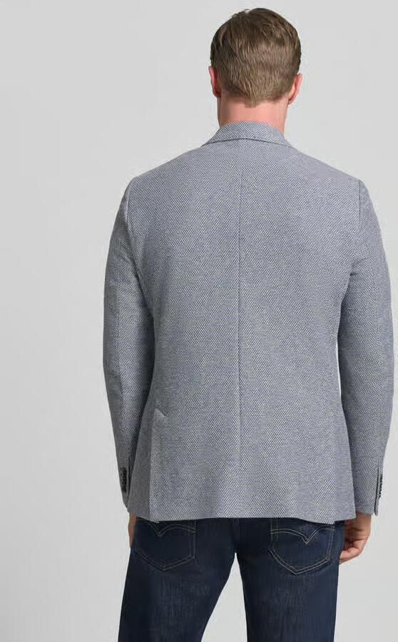 ROY ROBSON Slim fit 2-knoops colbert met reverskraag