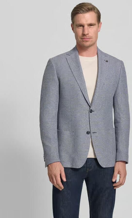 ROY ROBSON Slim fit 2-knoops colbert met reverskraag - Foto 4