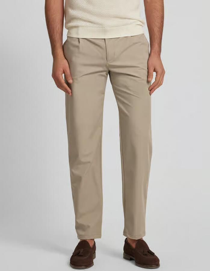 ROY ROBSON slim fit chino met plooien in de tailleband - Foto 2