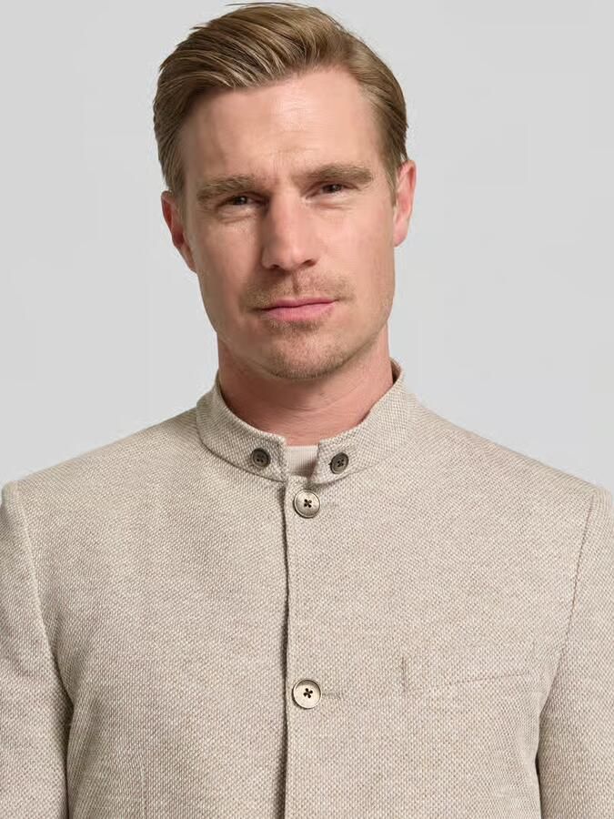 ROY ROBSON slim fit colbert met opstaande kraag
