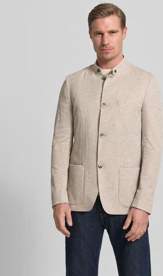 ROY ROBSON slim fit colbert met opstaande kraag - Foto 4