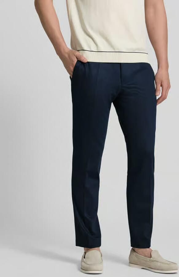 ROY ROBSON slim fit jersey stoffen broek van viscosemix - Foto 2