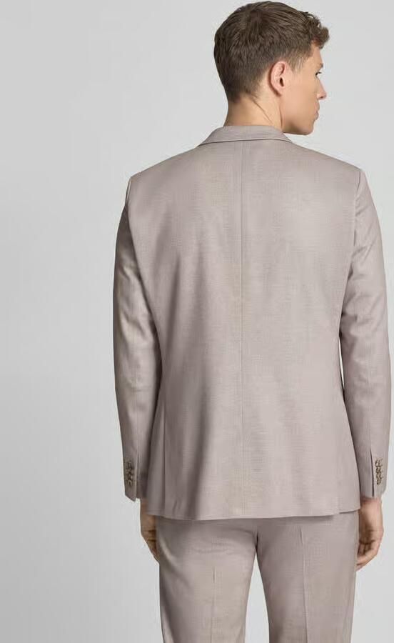 ROY ROBSON slim fit pak met reverskraag en strijkvouw - Foto 3